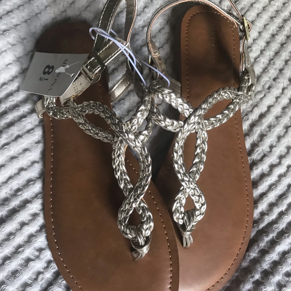 Gold sandals